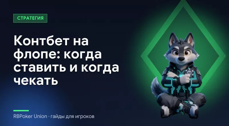Контбет на флопе: когда ставить и когда чекать