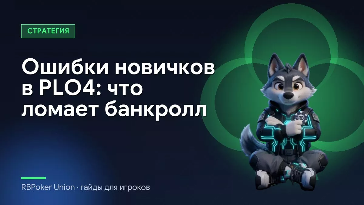 Ошибки новичков в PLO4: что ломает банкролл