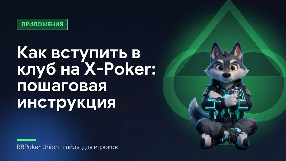 Как вступить в клуб на X-Poker: пошаговая инструкция