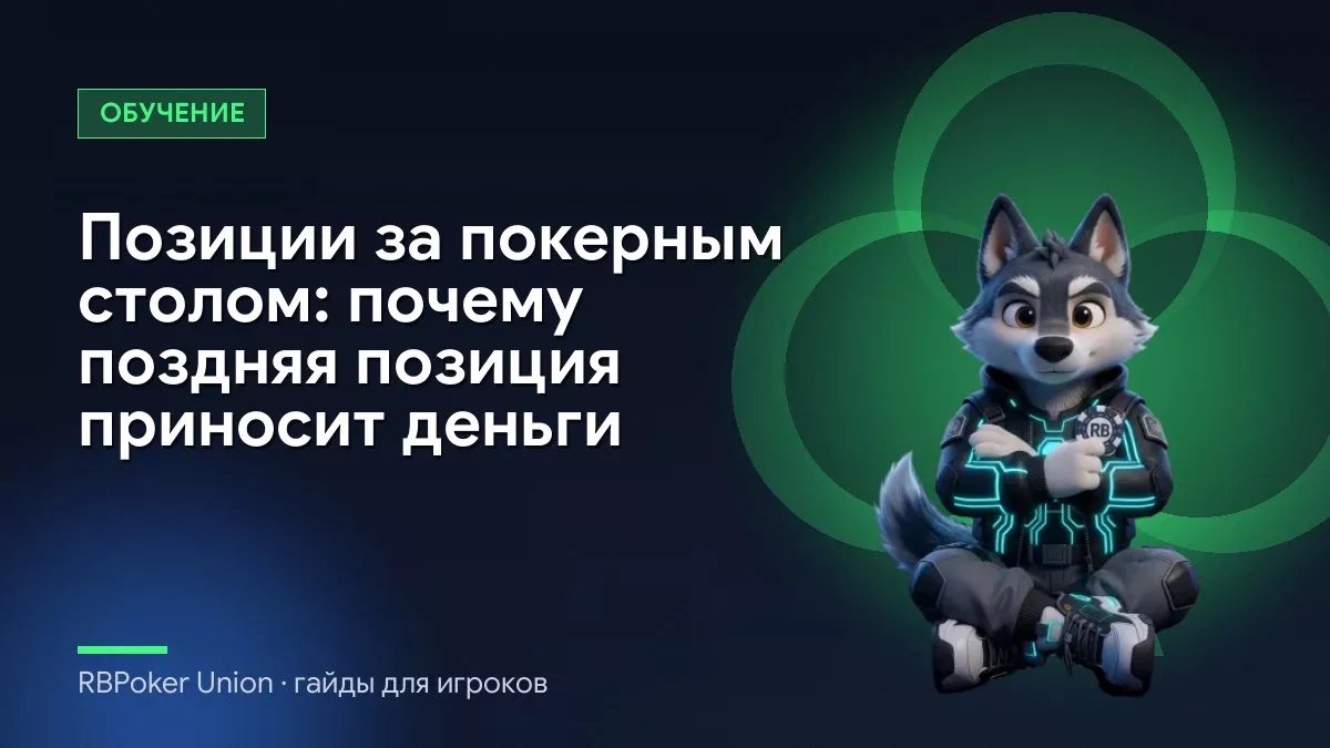 Позиции за покерным столом: почему поздняя позиция приносит деньги