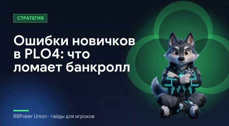 Ошибки новичков в PLO4: что ломает банкролл