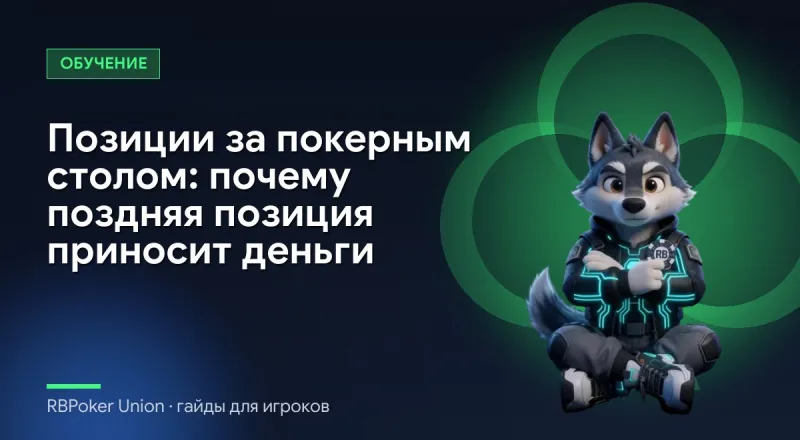 Позиции за покерным столом: почему поздняя позиция приносит деньги