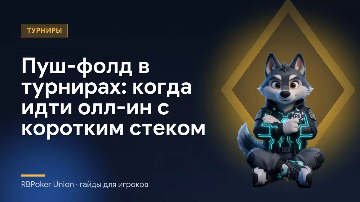 Пуш-фолд в турнирах: когда идти олл-ин с коротким стеком