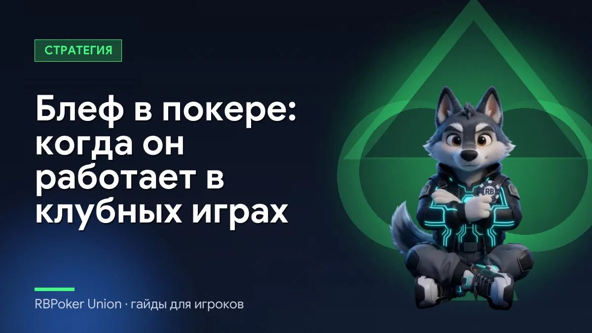 Блеф в покере: когда он работает в клубных играх